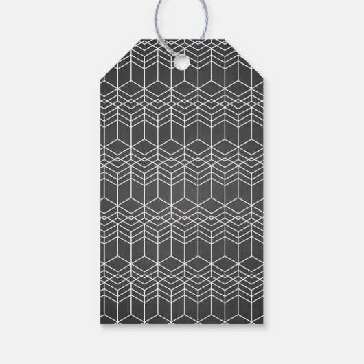 Imitate Handschrift Chalkboard Danke Geschenkmarke Geschenkanhänger (Rückseite)