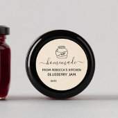 Imitate, hausgemacht | Jam Canning Label Runder Aufkleber