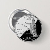 Imitate Hawaii Staat Quarter Button (Vorne & Hinten)