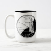 Imitate Hawaii Staat Quarter Zweifarbige Tasse (Links)