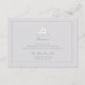 Imitate Hochzeit mit klassischem Empfang an der Kü Begleitkarte (Vorderseite)