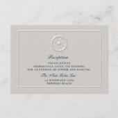 Imitate Hochzeitsempfang mit Embossed Boot Helm Co Begleitkarte (Vorderseite)