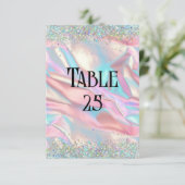 Imitate Hochzeitszettel & Glitzer Einladung (Stehend Vorderseite)