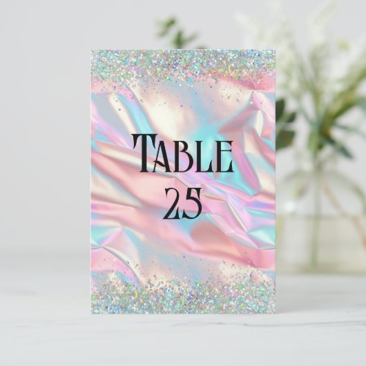 Imitate Hochzeitszettel & Glitzer Einladung (Stehend Vorderseite)