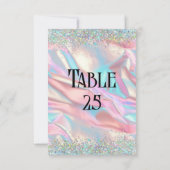 Imitate Hochzeitszettel & Glitzer Einladung (Rückseite)