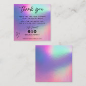 Imitate Holo Media Insert dank Mini-Visitenkarte Quadratische Visitenkarte (Vorne/Hinten)