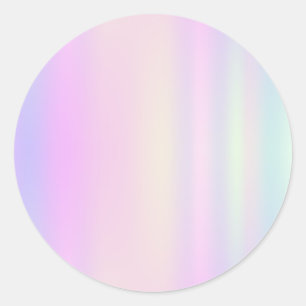 Imitate Holo Trendy Classic Round Sticker