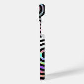 Imitate holografische abstrakte Kreise iPhone 14 p Hülle (Linke Seite)