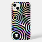 Imitate holografische abstrakte Kreise iPhone 14 p iPhone Hülle (Rückseite)