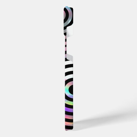 Imitate holografische abstrakte Kreise iPhone 14 p iPhone Hülle (Linke Seite)