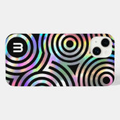 Imitate holografische abstrakte Kreise iPhone 14 p iPhone Hülle (Rückseite (Horizontal))