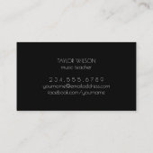 IMITATE holografische Drehbuchgitarrist Visitenkarte (Rückseite)