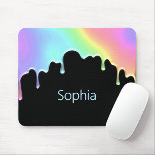 Imitate Holografische farbige Regenbogen Moderne T Mousepad