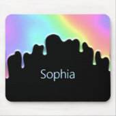 Imitate Holografische farbige Regenbogen Moderne T Mousepad (Vorne)