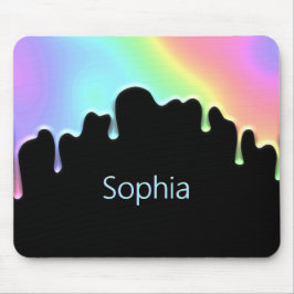 Imitate Holografische farbige Regenbogen Moderne T Mousepad