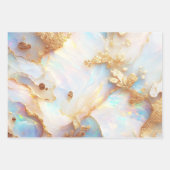 Imitate Holografische Iridescent Opal Crystal Fant Geschenkpapier Set (Vorderseite 3)