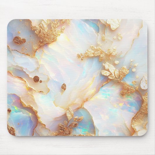 Imitate Holografische Iridescent Opal Crystal Fant Mousepad (Vorne)
