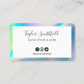 Imitate Holografische Kundenbindungskarte Visitenkarte (Rückseite)