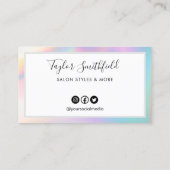 Imitate Holografische Kundenbindungskarte Visitenkarte (Rückseite)