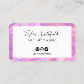 Imitate Holografische Kundenbindungskarte Visitenkarte (Rückseite)