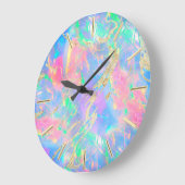 IMITATE holografische Opal Große Wanduhr (Winkel)