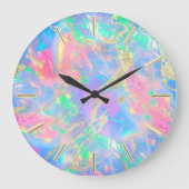 IMITATE holografische Opal Große Wanduhr (Vorderseite)