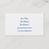 IMITATE holografische Regenbogenpastellfarben Lotu Visitenkarte (Rückseite)