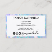 Imitate Holografische Visitenkarte (Rückseite)