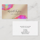 Imitate holografischer irisierender opaler Stein Visitenkarte (Vorne/Hinten)