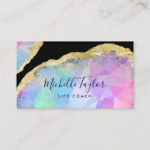 Imitate holografischer irisierender opaler Stein Visitenkarte (Vorderseite)