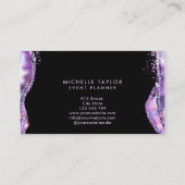 Imitate holografischer irisierender opaler Stein Visitenkarte (Rückseite)