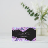 Imitate holografischer irisierender opaler Stein Visitenkarte (Stehend Vorderseite)