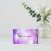 Imitate holografischer irisierender opaler Stein Visitenkarte (Stehend Vorderseite)