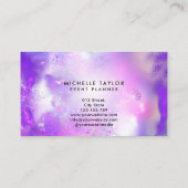 Imitate holografischer irisierender opaler Stein Visitenkarte (Rückseite)