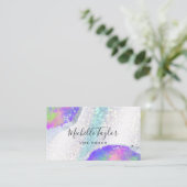 Imitate holografischer irisierender opaler Stein Visitenkarte (Stehend Vorderseite)