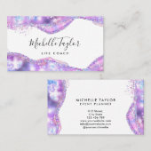 Imitate holografischer irisierender opaler Stein Visitenkarte (Vorne/Hinten)