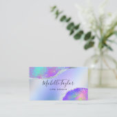 Imitate holografischer irisierender opaler Stein Visitenkarte (Stehend Vorderseite)