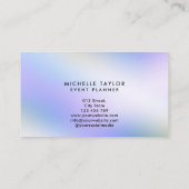 Imitate holografischer irisierender opaler Stein Visitenkarte (Rückseite)