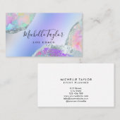 Imitate holografischer irisierender opaler Stein Visitenkarte (Vorne/Hinten)