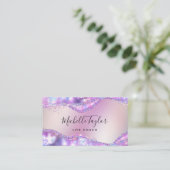 Imitate holografischer irisierender opaler Stein Visitenkarte (Stehend Vorderseite)