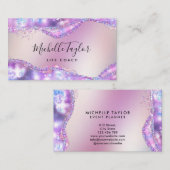 Imitate holografischer irisierender opaler Stein Visitenkarte (Vorne/Hinten)