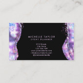 Imitate holografischer irisierender opaler Stein Visitenkarte (Rückseite)