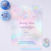 IMITATE holografischer Irisierter pastellfarbener  Flyer (Einzeln)