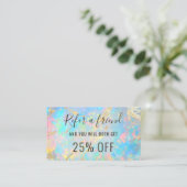 IMITATE Holografischer Opal-Stein-Textur Visitenkarte (Stehend Vorderseite)