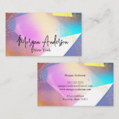 Imitate holografischer Opalstein Personalisiert Visitenkarte (Vorne/Hinten)