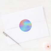 Imitate Holographic Bright Custom Trendy Runder Aufkleber (Umschlag)