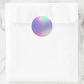 Imitate Holographic Custom Trendy Classic Round St Runder Aufkleber (Tasche)