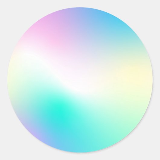 Imitate Holographic Custom Trendy Classic Round St Runder Aufkleber (Vorderseite)