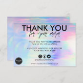 Imitate Holographic Danke Card Media Insert (Vorne/Hinten)