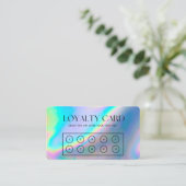Imitate Holographic Elegante Loyalty Card Visitenkarte (Stehend Vorderseite)
